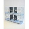 (BR05) 38" Triple-Compartment Double Stacked Finch Canary Breeding Cage