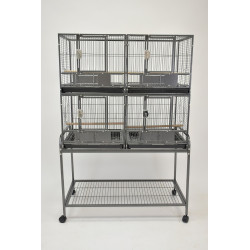(BR01) Deluxe Double Stacked Parrot Bird Breeding Cage