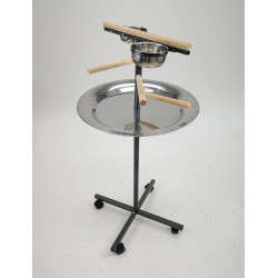 (ST08) Parrot Stand Play Pen with Wooden Steps