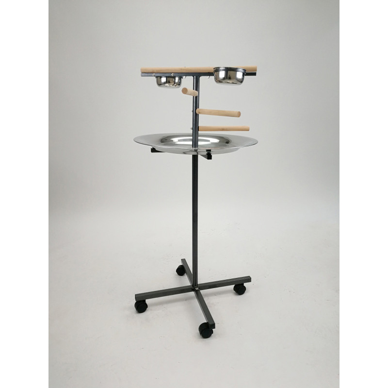 (ST08) Parrot Stand Play Pen with Wooden Steps