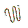 (A836-2) 51" Zigzag Cotton Rope Parrot Bird Perch