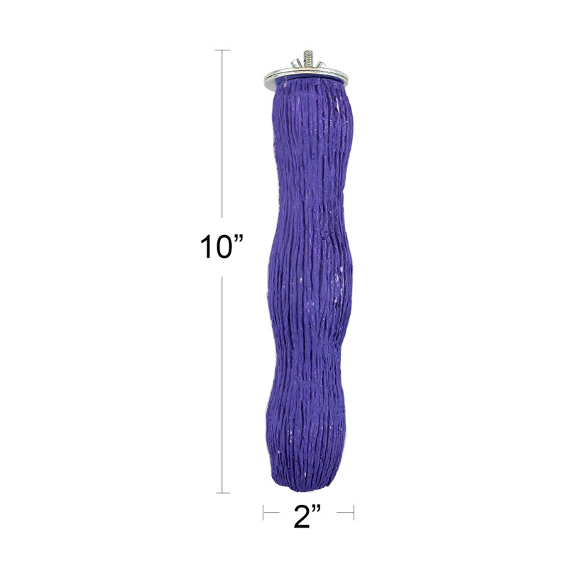 (A001-4) Wave Calcium Parrot Bird Perch Large