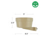(A236) Easy-lock Bird Feeding Bowl Large