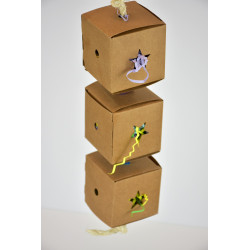 (A054-2) Bird Foraging Toy with Shredded Paper