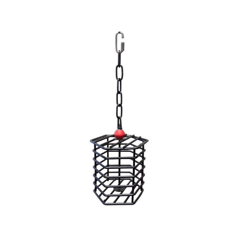 (FEEDER04) Metal Fillable Foraging Feeder & Treat Cage for Parrot