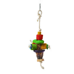 (A947) Mahogany Mini Bird Toy