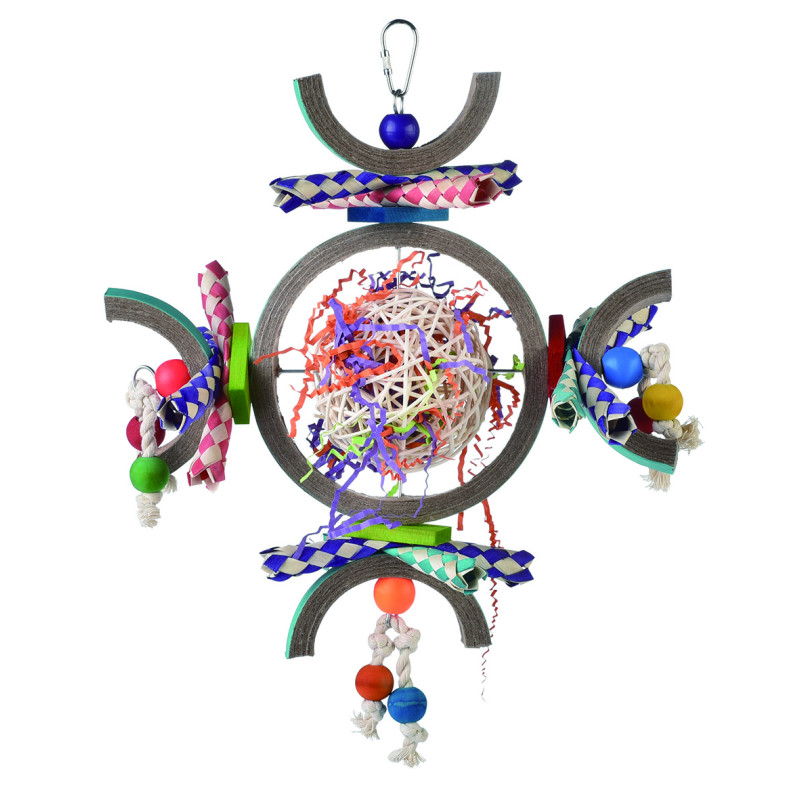 (A657) Large Space Station Bird Toy
