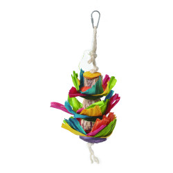 (A930) Mahogany Bird Toy