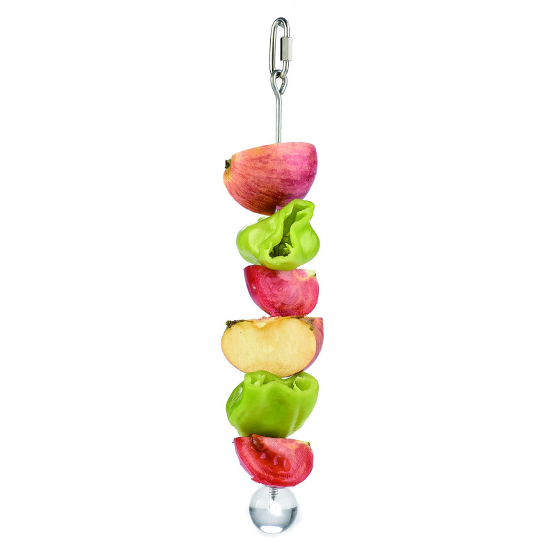 (A866) 12" Stainless Steel Skewer with Acrylic Ball