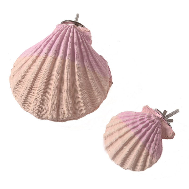 (A991S) Small Edible Calcium Clam Parrot Bird Perch