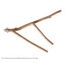 (A829-1) Small Multi Branch Natural Wood Perch for Parrot Bird