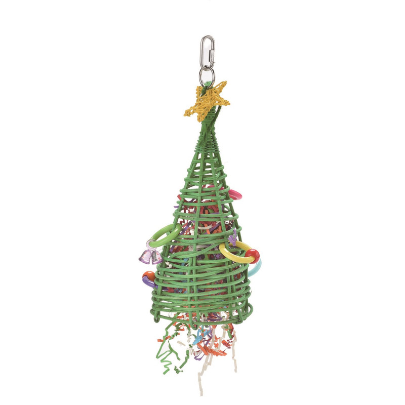 (A979L) Large Christmas Tree Parrot Bird Toy
