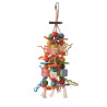 (A940) Parrot Bird Toy with ABC wood Blocks