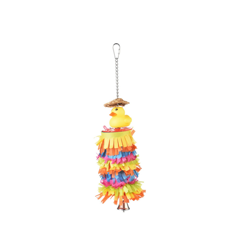 (A663) Pinata Parrot Bird Toy with Rubber Duck