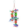(A641) Candle Cup Feast Parrot Toy