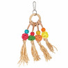 (A1467) Pom Pom Charm Parrot Preening Toy
