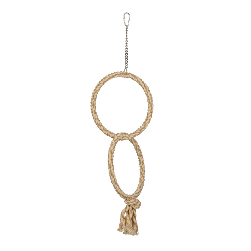 (A1605-1) Double Rope Ring Bird Perch