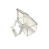 (C2A) Small Clear Plastic Bird Feeder