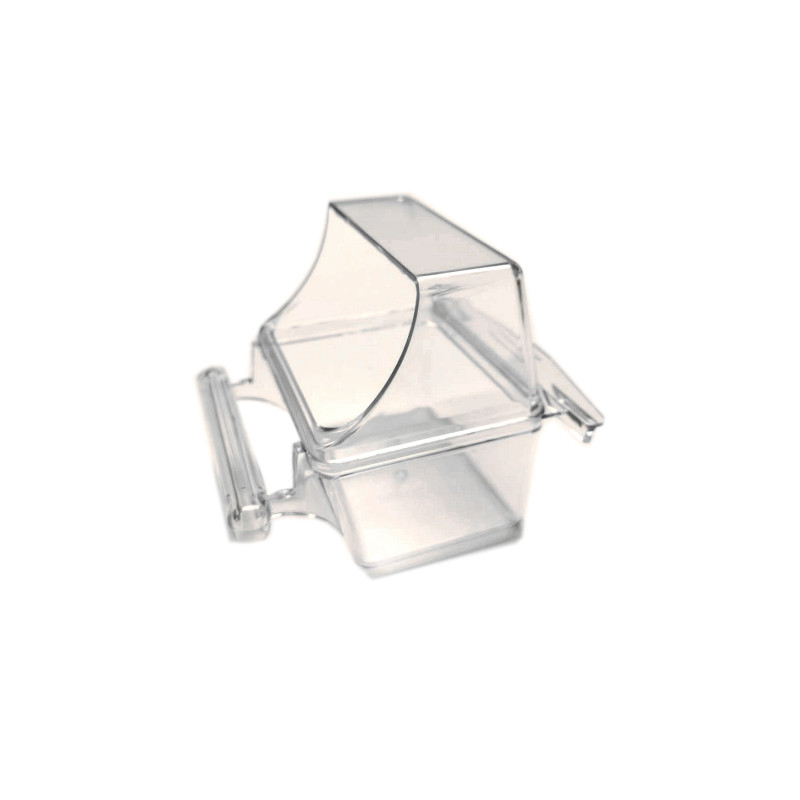 (C6A) 3.25" Wide Clear Plastic Bird Feeder