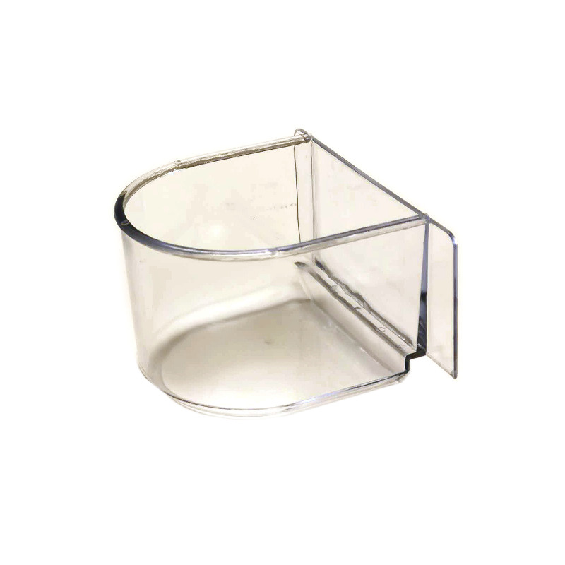 (C503) 3x2.25" D shaped Clear Bird Feeder