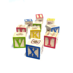 (T12) Wooden ABC Blocks for...