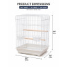 (DB517) 20x16" Open Top Parrot Cage